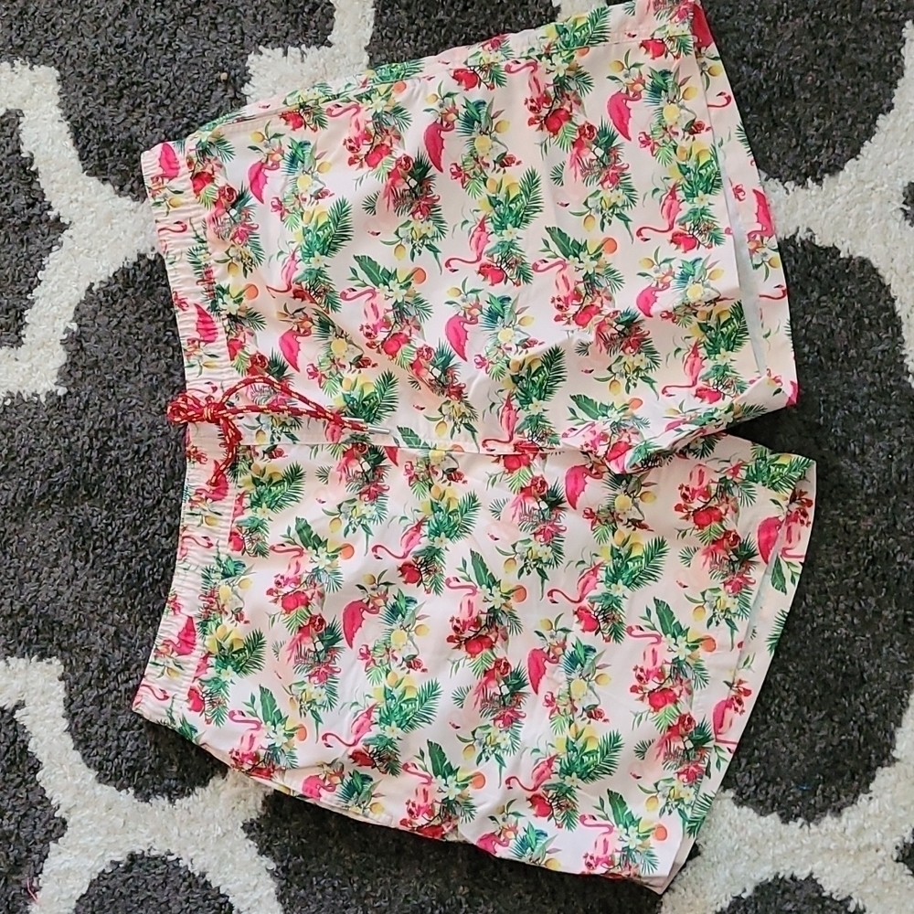 Nick Graham New York sz XL flamingo tropic swim trunks new SW38